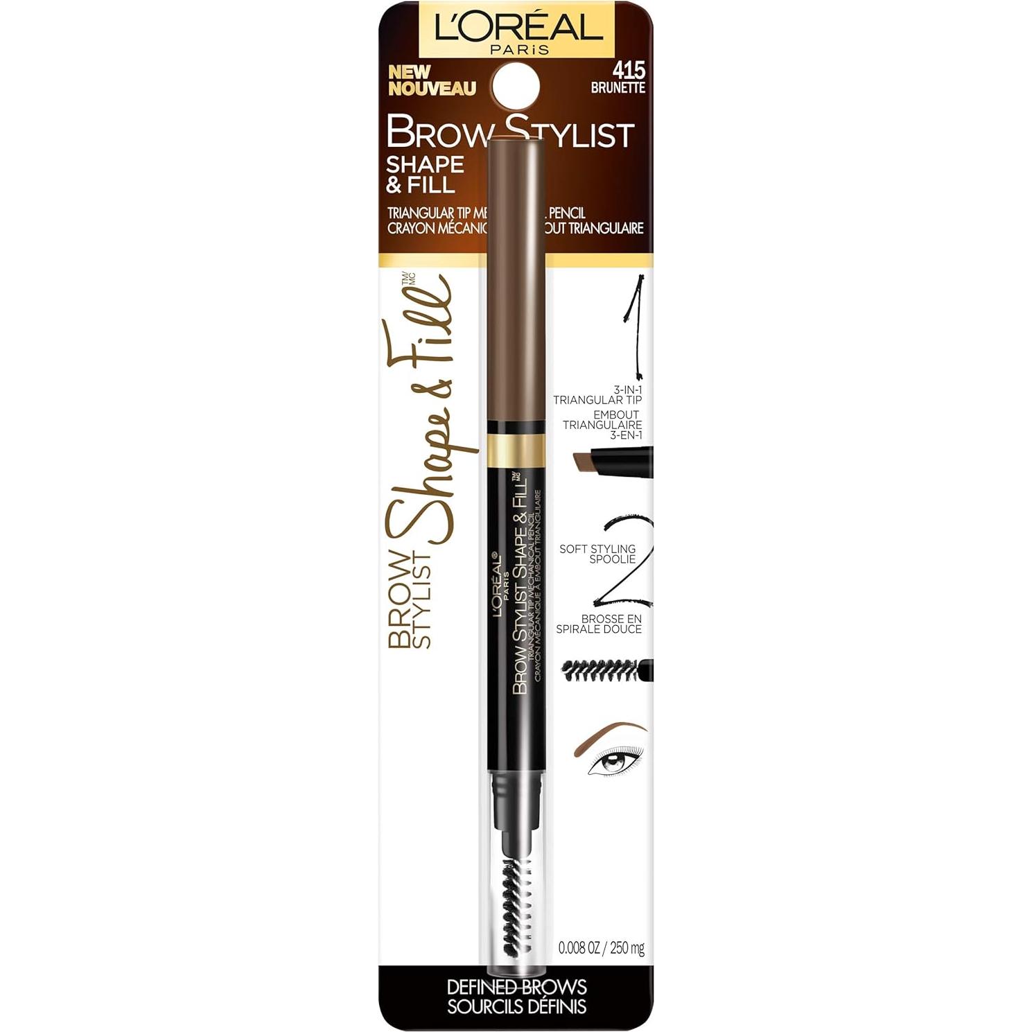 L'Oreal Paris Brow Stylist Lápiz Mecánico para Cejas Castaño 0.227g