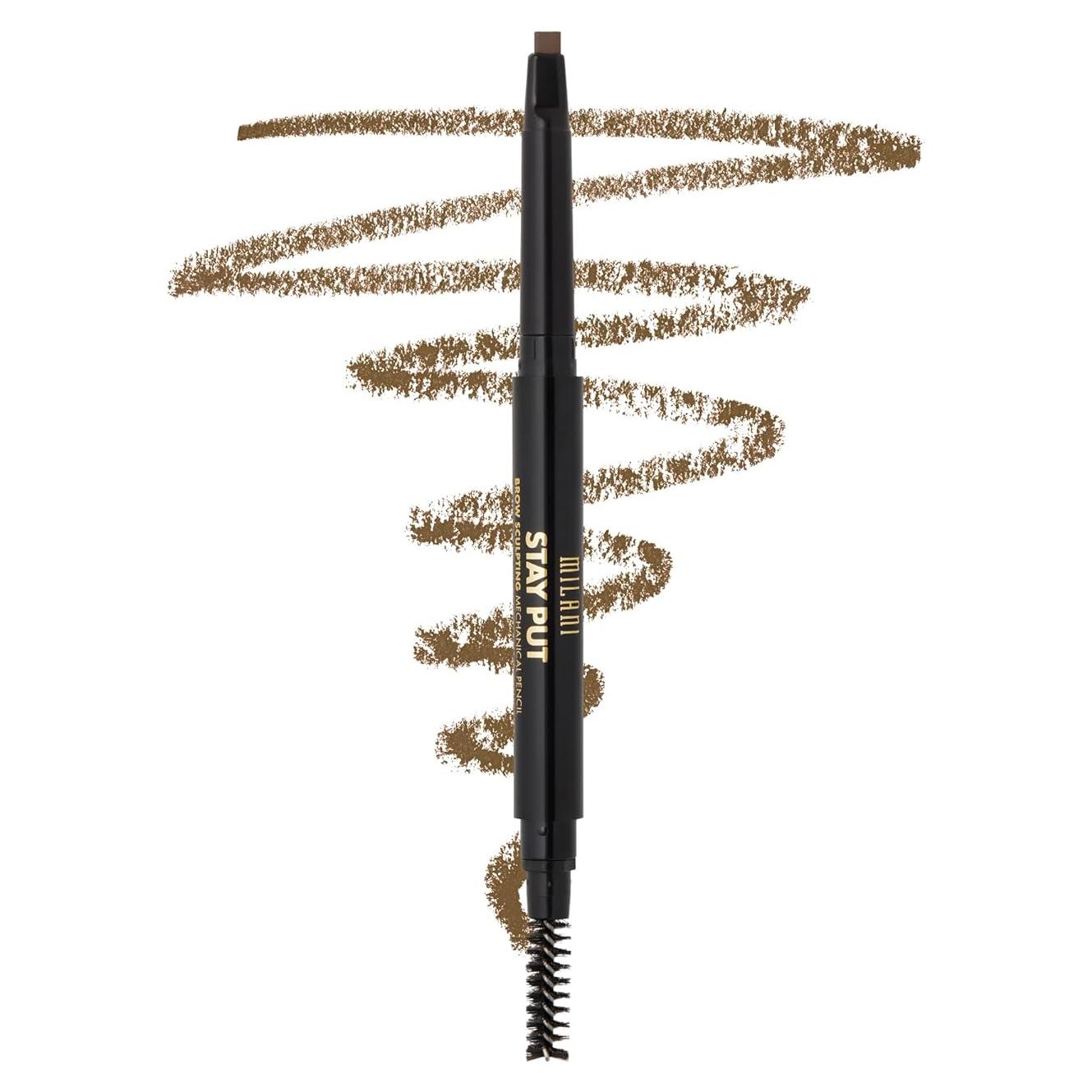 Lápiz Mecánico para Cejas Milani Stay Put - Marrón Medio