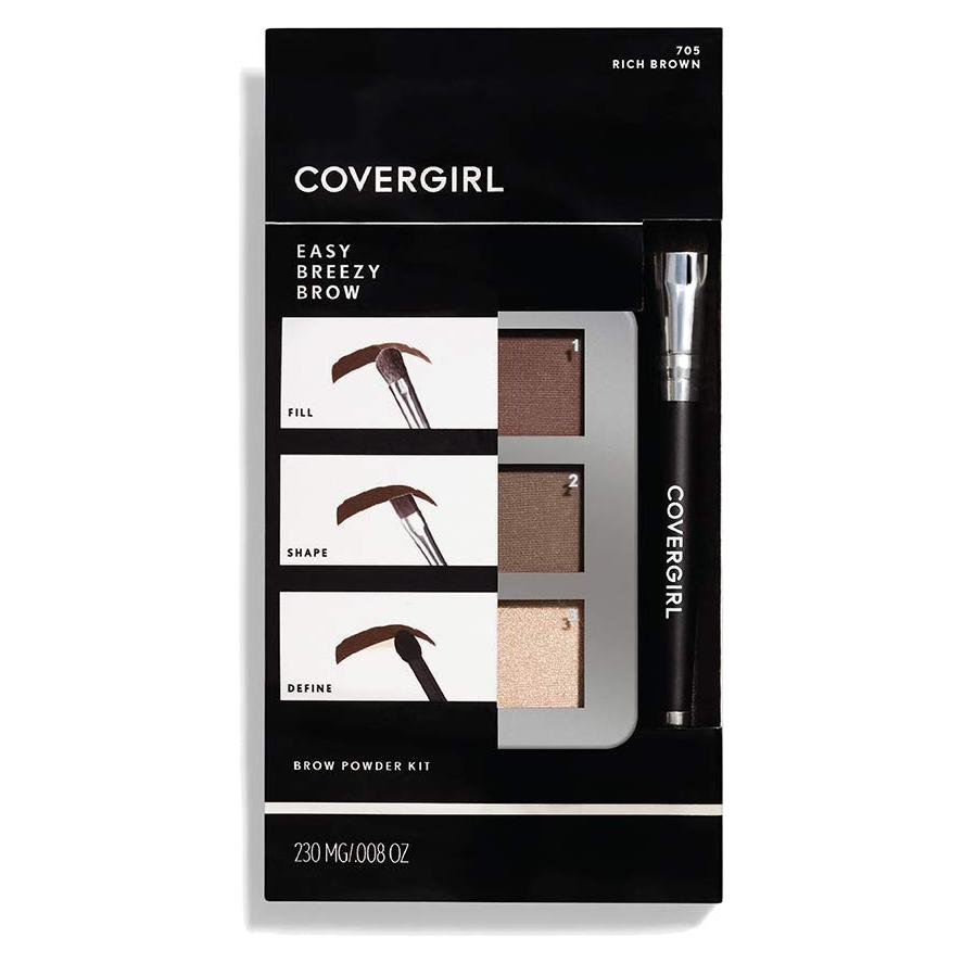 Kit de Polvo para Cejas Covergirl Easy Breezy 3 Tonos