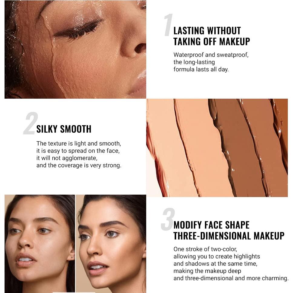 Set de Maquillaje Contorno 2 en 1 evpct - 4 Colores