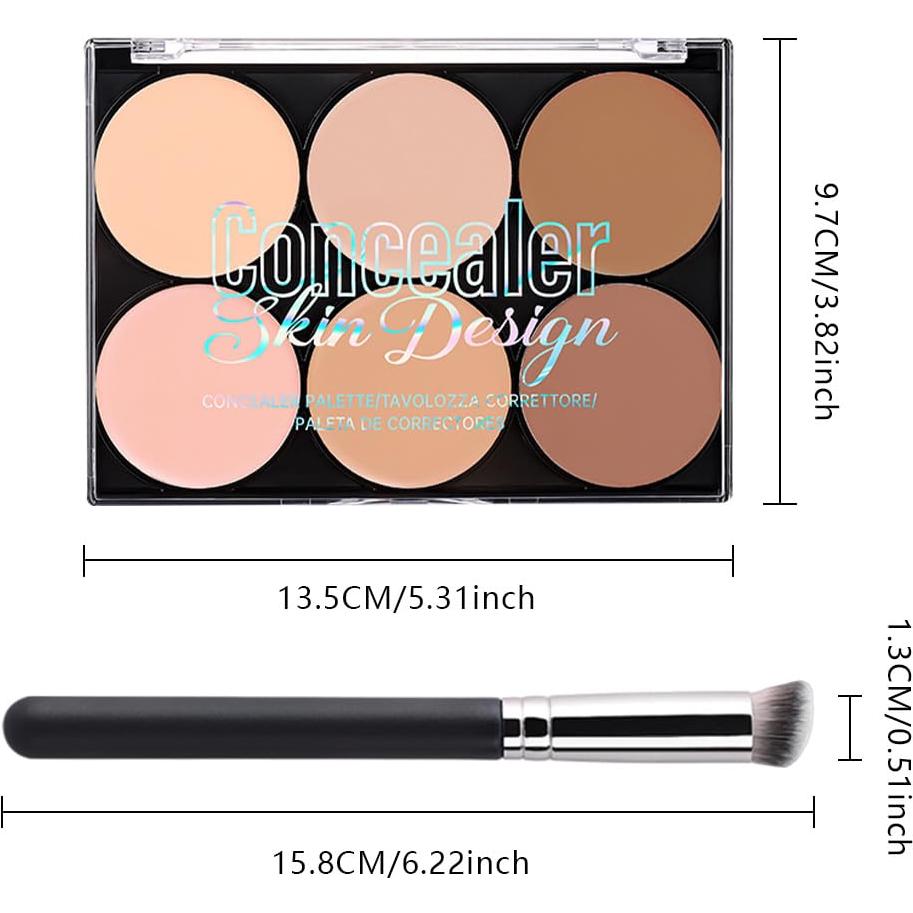 Paleta de Correctores 6 Colores evpct - Maquillaje Piel Madura