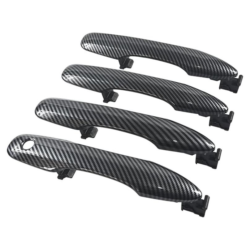 Manijas de Puerta Exterior Fibra de Carbono HUYILUN para Toyota
