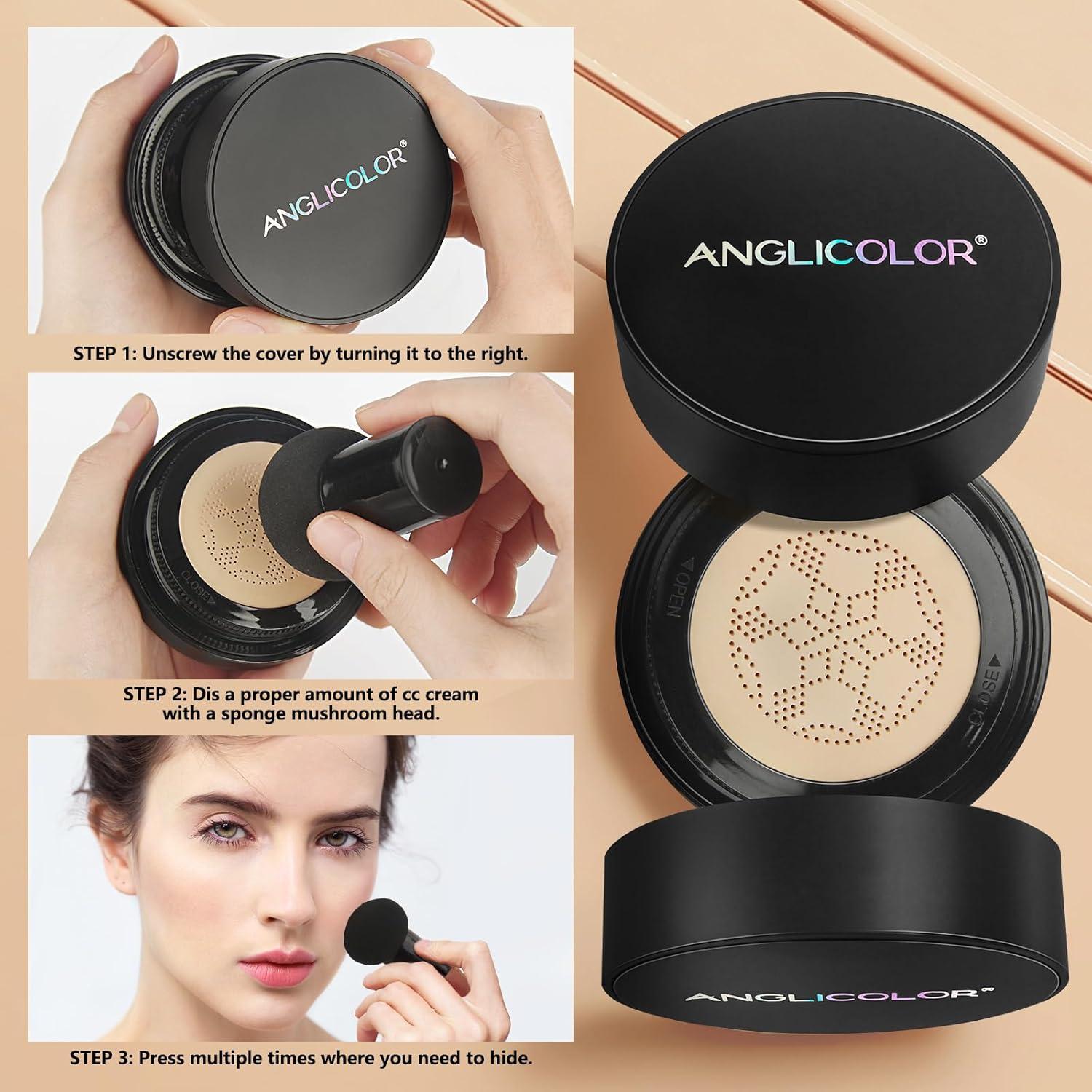 Crema CC Anglicolor 120g - Base Maquillaje Larga Duración #05 Arena