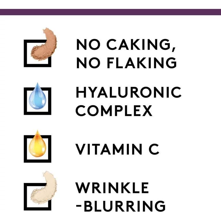 Polvo Compacto Difuminador de Arrugas Simply Ageless Covergirl 11g Beige Buff