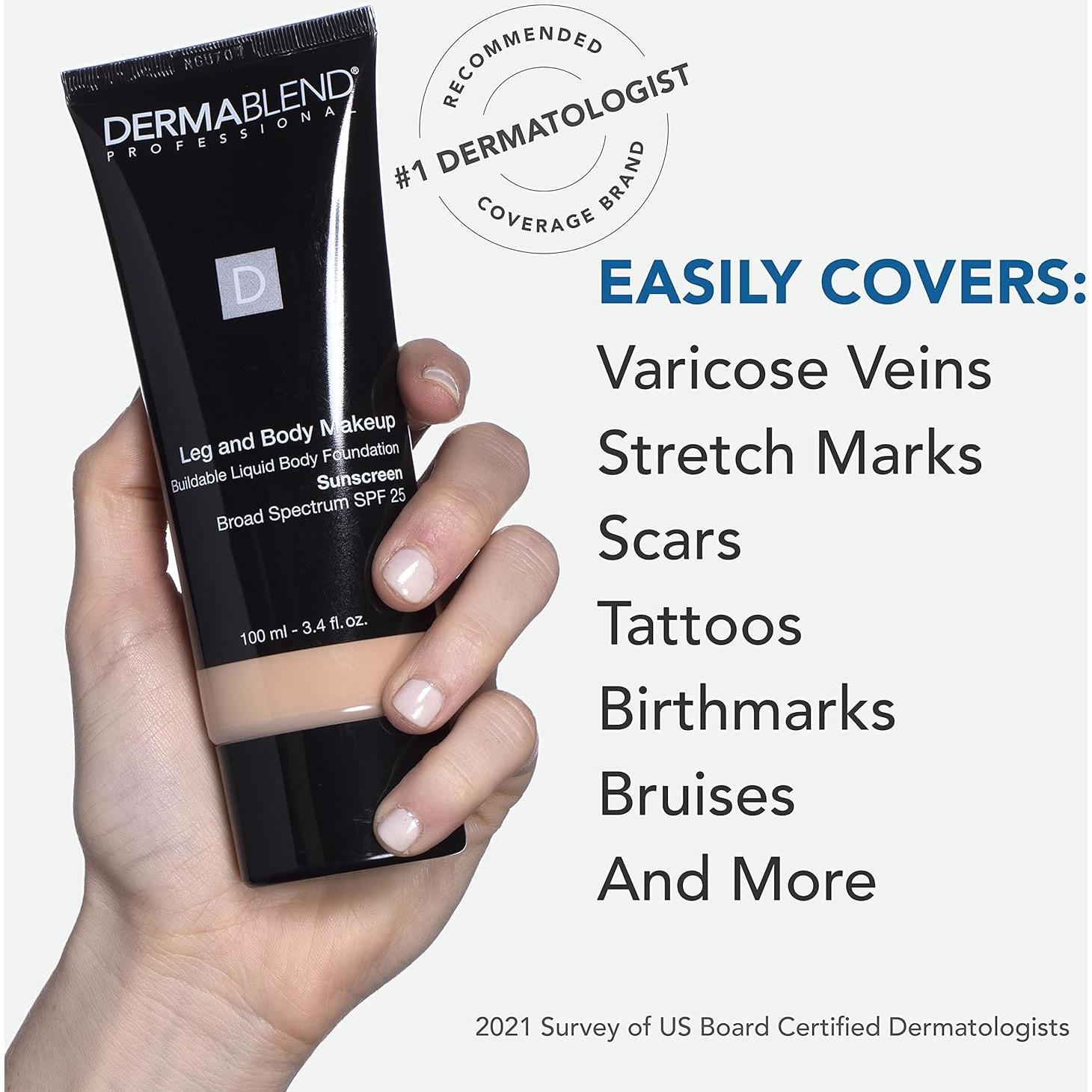 Maquillaje para Piernas y Cuerpo Dermablend 100 ml Natural Claro