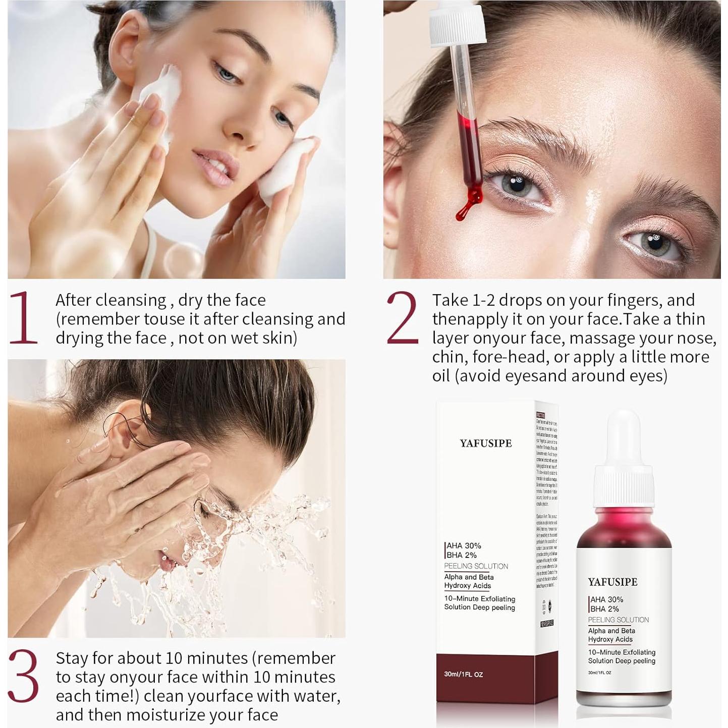 Peeling Químico Facial YAFUSIPE AHA 30% BHA 2% 30ml