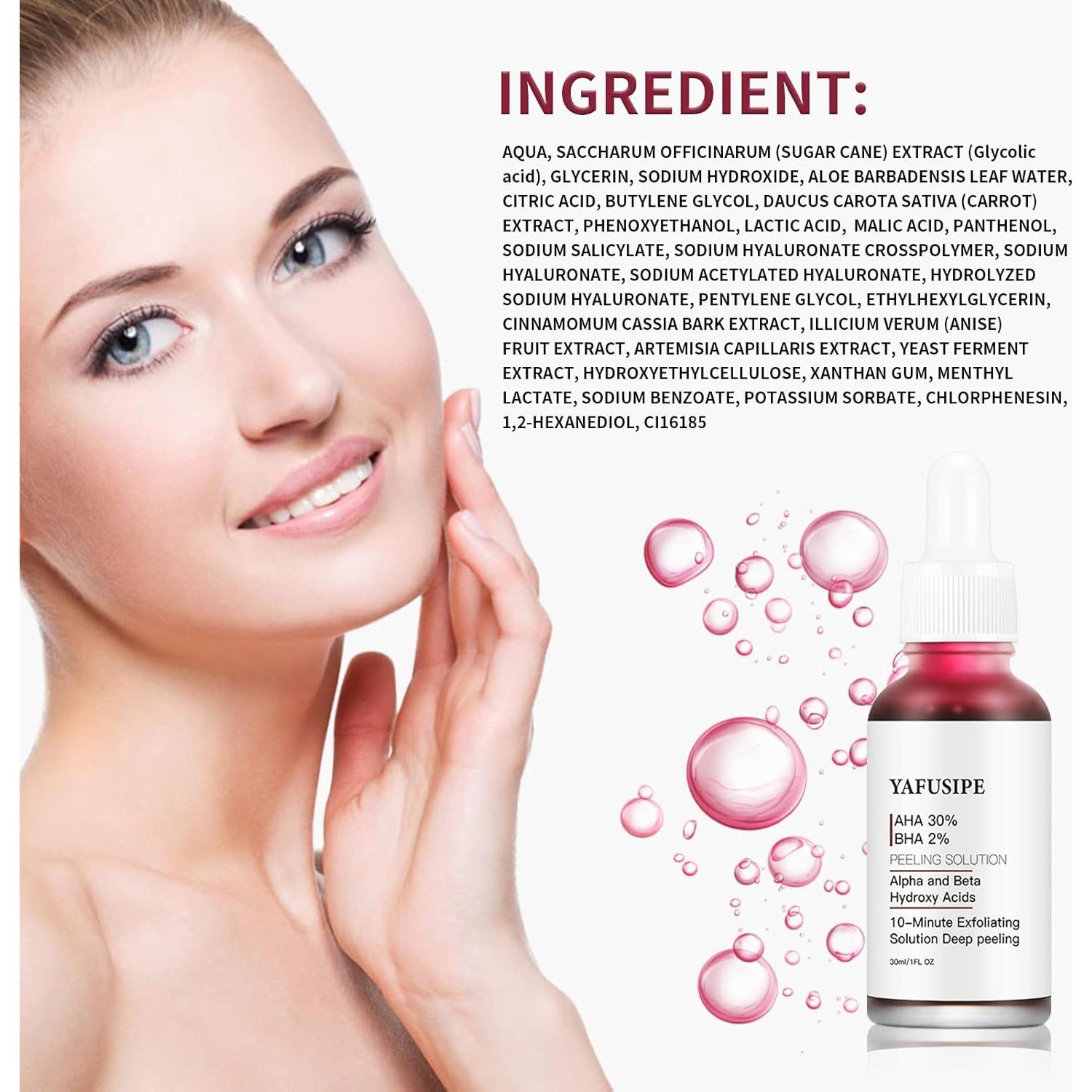 Peeling Químico Facial YAFUSIPE AHA 30% BHA 2% 30ml