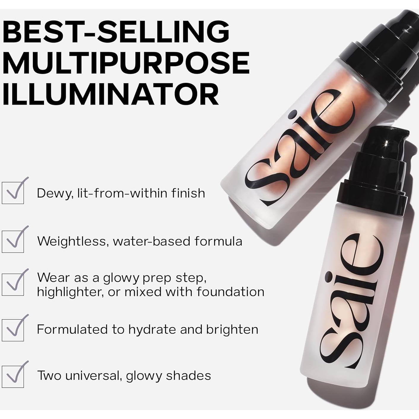 Iluminador Gel Super Brillante Saie Starglow 29.57 ml + Mini 14.79 ml