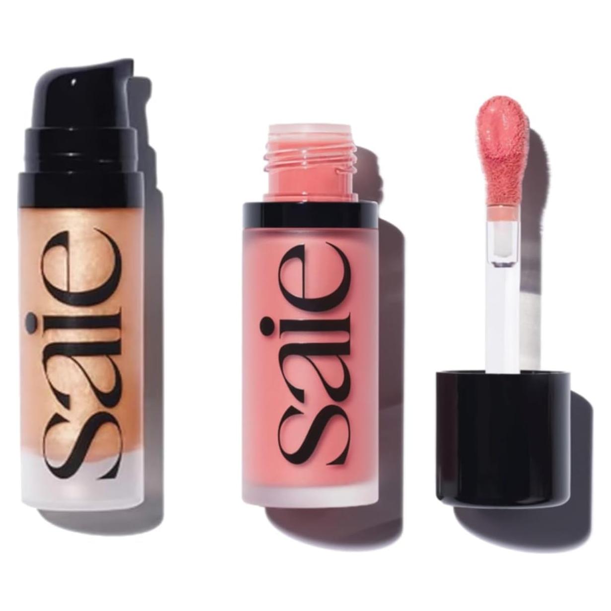 Dúo de Maquillaje Saie: Glowy Super Gel y Rubor Dew