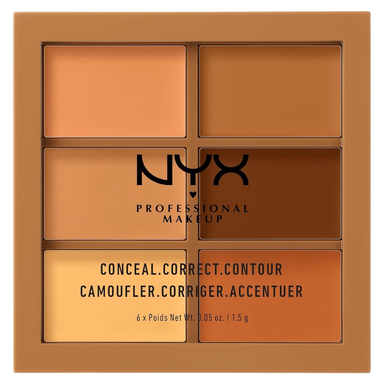 Paleta de Corrección y Contorno NYX - 6 Tonos Profundo