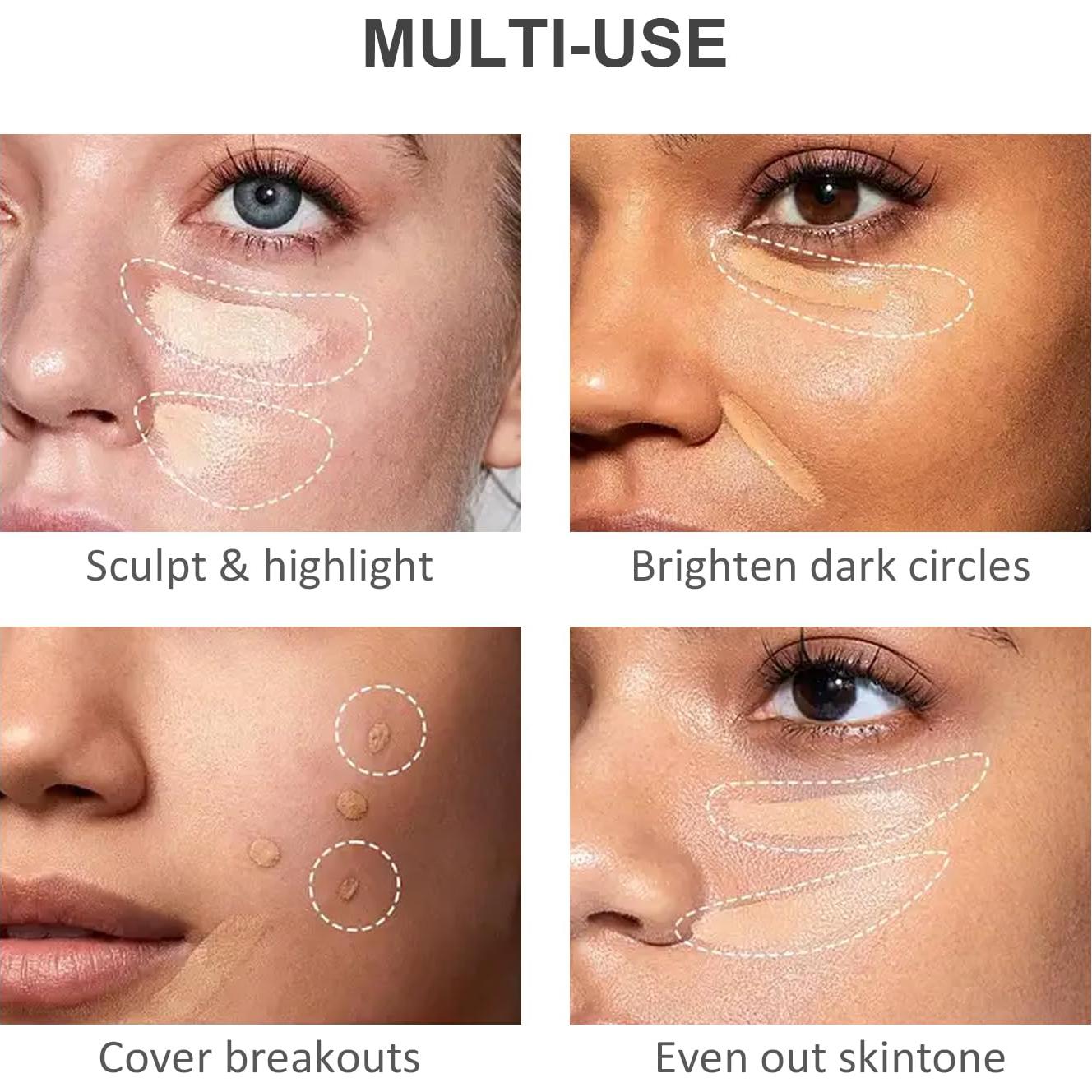 Corrector de Tres Colores CANUSA | Impermeable y Larga Duración