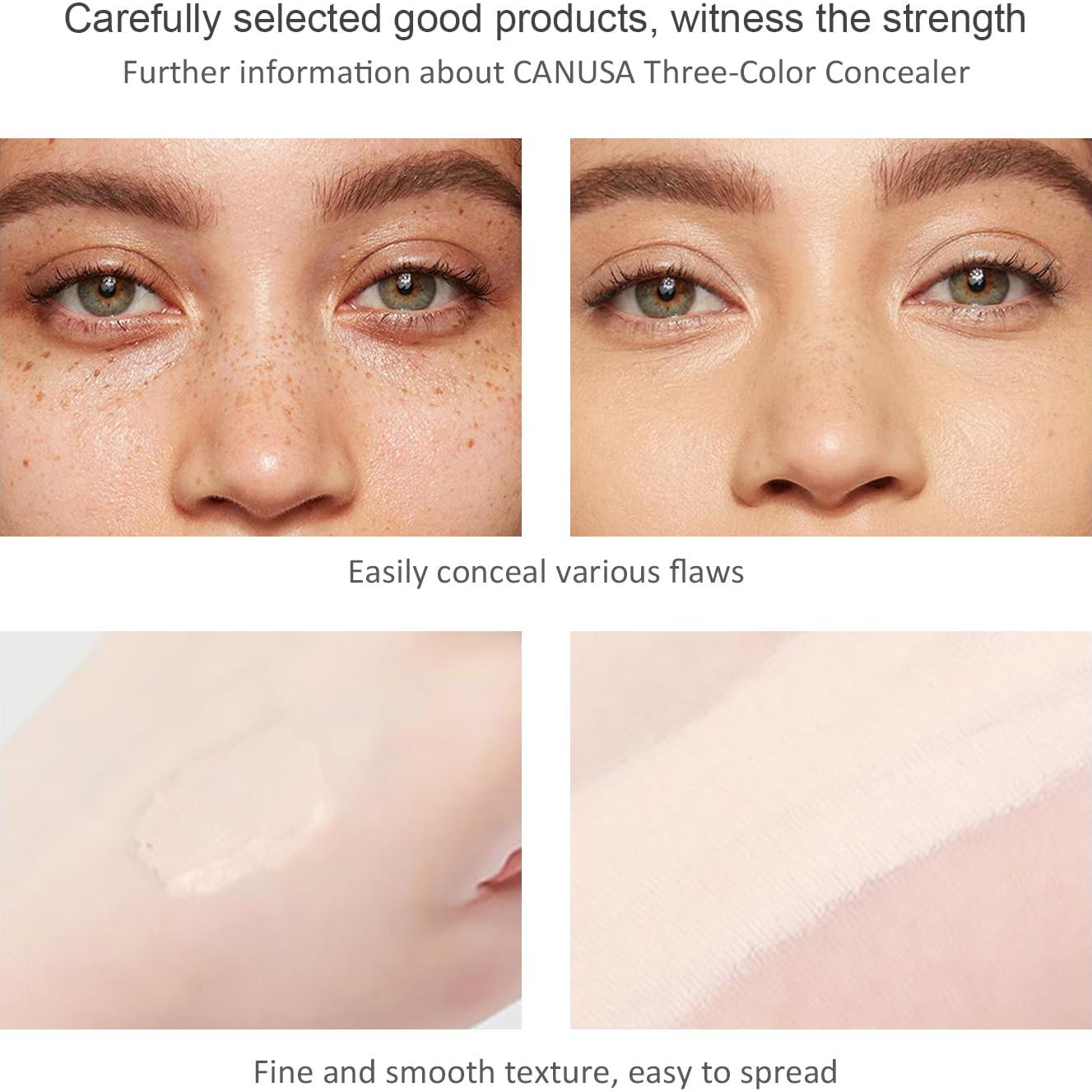 Corrector de Tres Colores CANUSA | Impermeable y Larga Duración