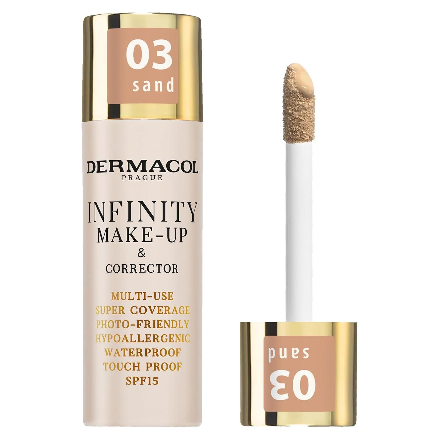 Maquillaje y Corrector Dermacol Infinity 20.1g Hipoalergénico SPF15