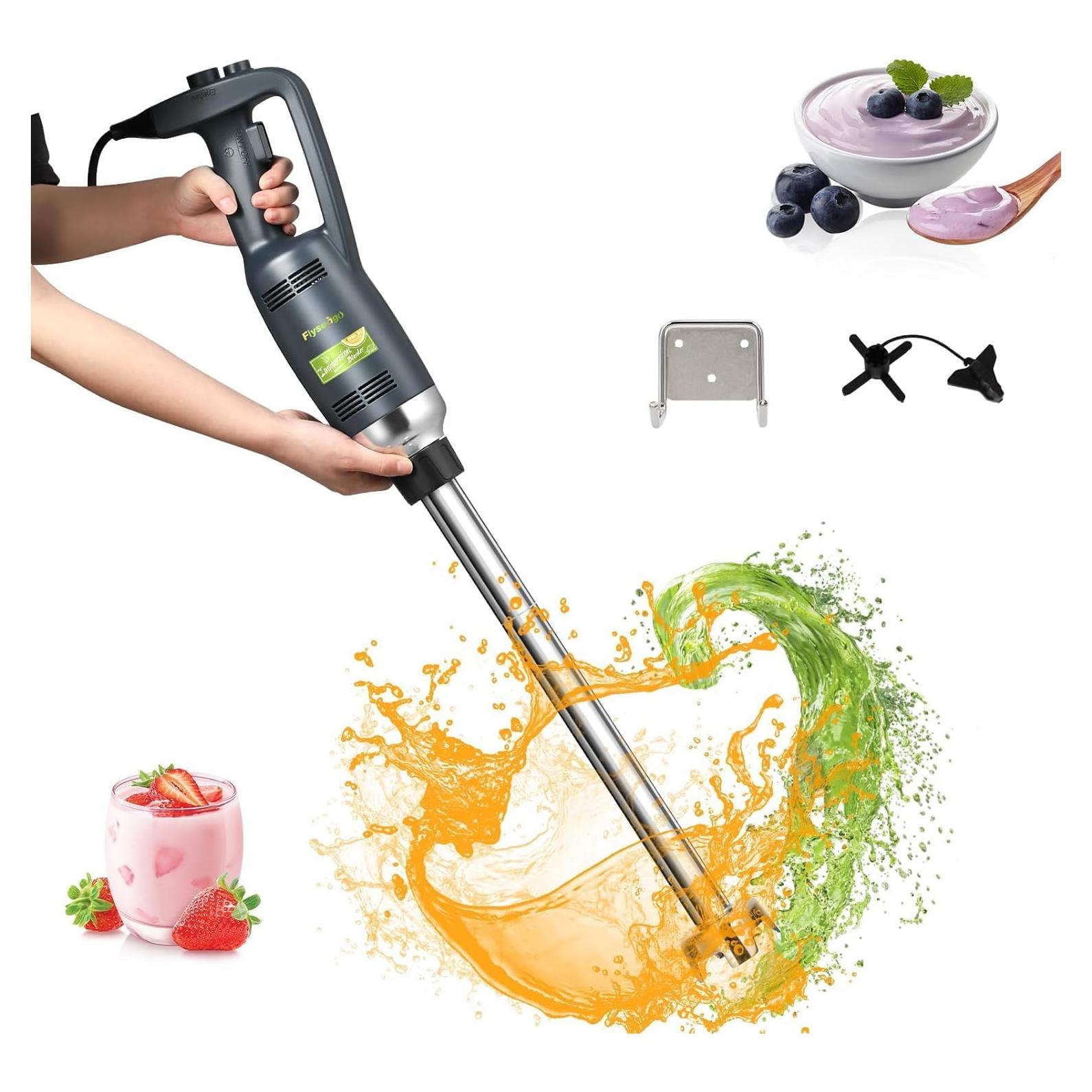 Batidora de Inmersión Flyseago 500W 20" Eje Removible Velocidad Ajustable