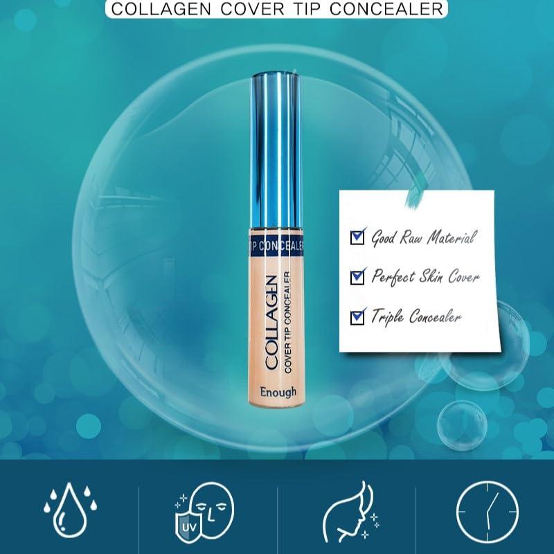 Corrector de Colágeno con Punta Enough #02 Beige 5.1g