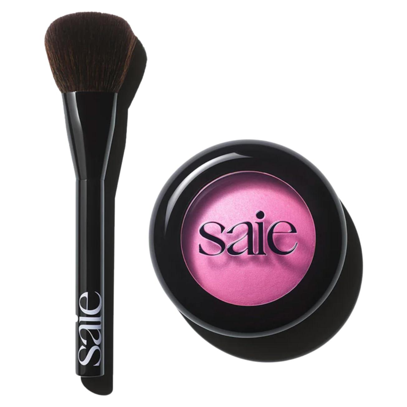 Dúo de Rubor Horneado SuperSuede Saie + Brocha Vegana