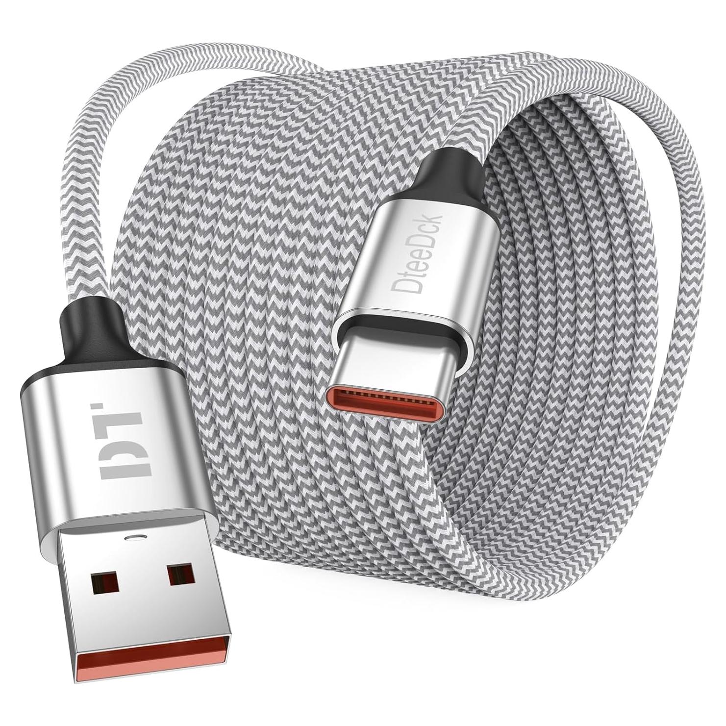 Cable USB A a USB C 20 Pies DteeDck Carga Rápida 12W