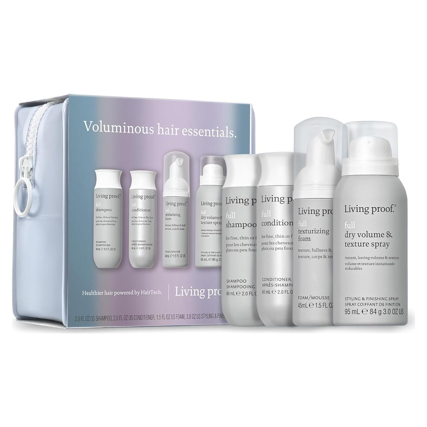Kit de Cuidado para Cabello Voluminoso Living Proof - Viaje