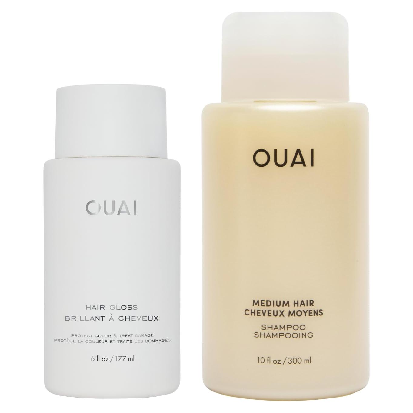 OUAI Paquete Brillo Capilar y Champú Mediano 295 ml