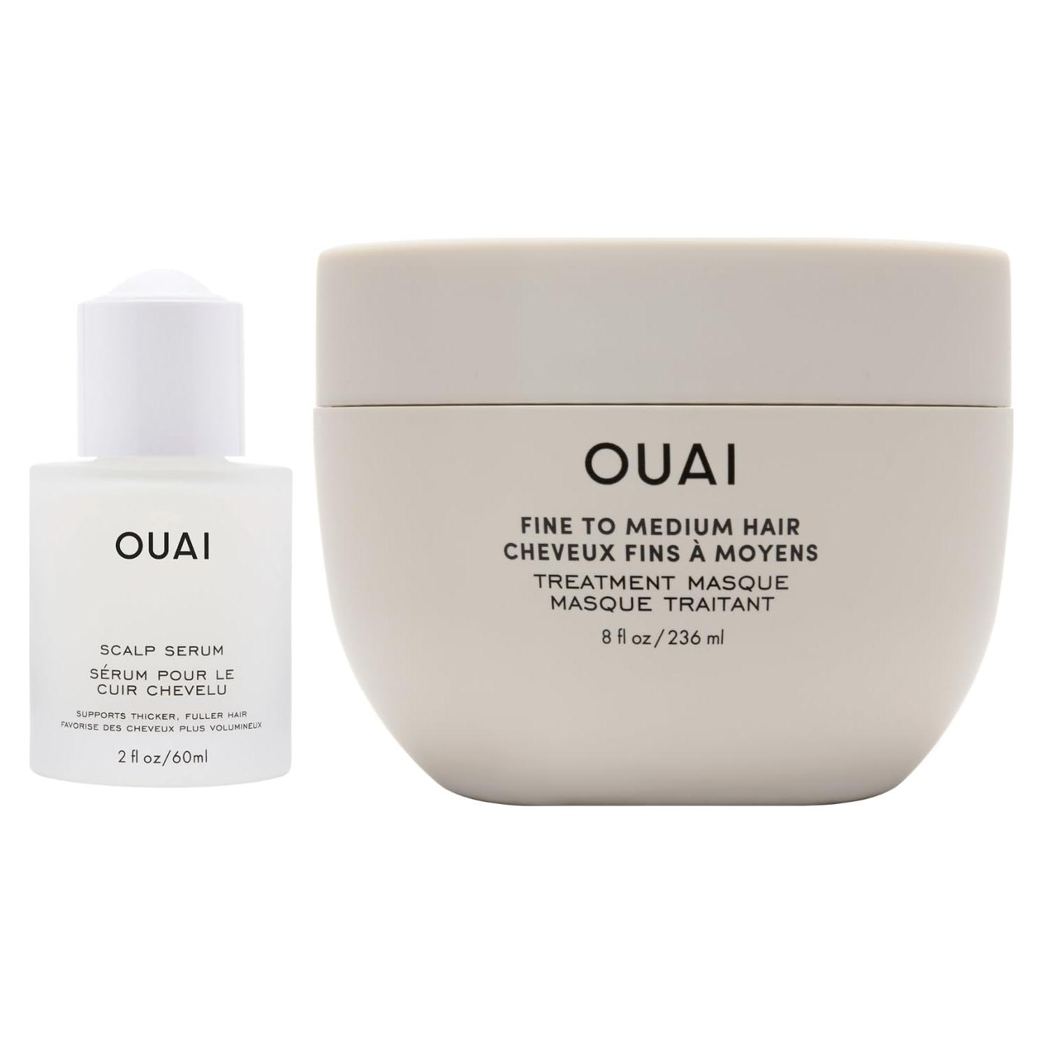 OUAI Tratamiento para Cabello Fino a Medio - Suero y Mascarilla 227g
