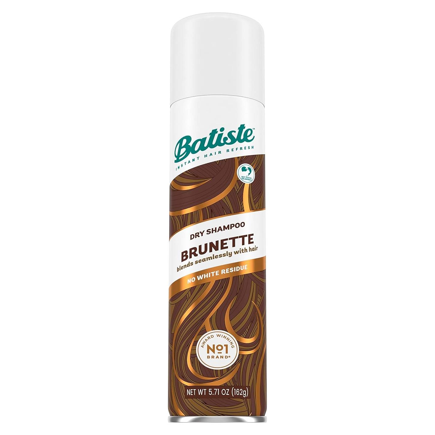 Champú Seco Batiste Castaño 162 g - Refresca y Absorbe Aceite