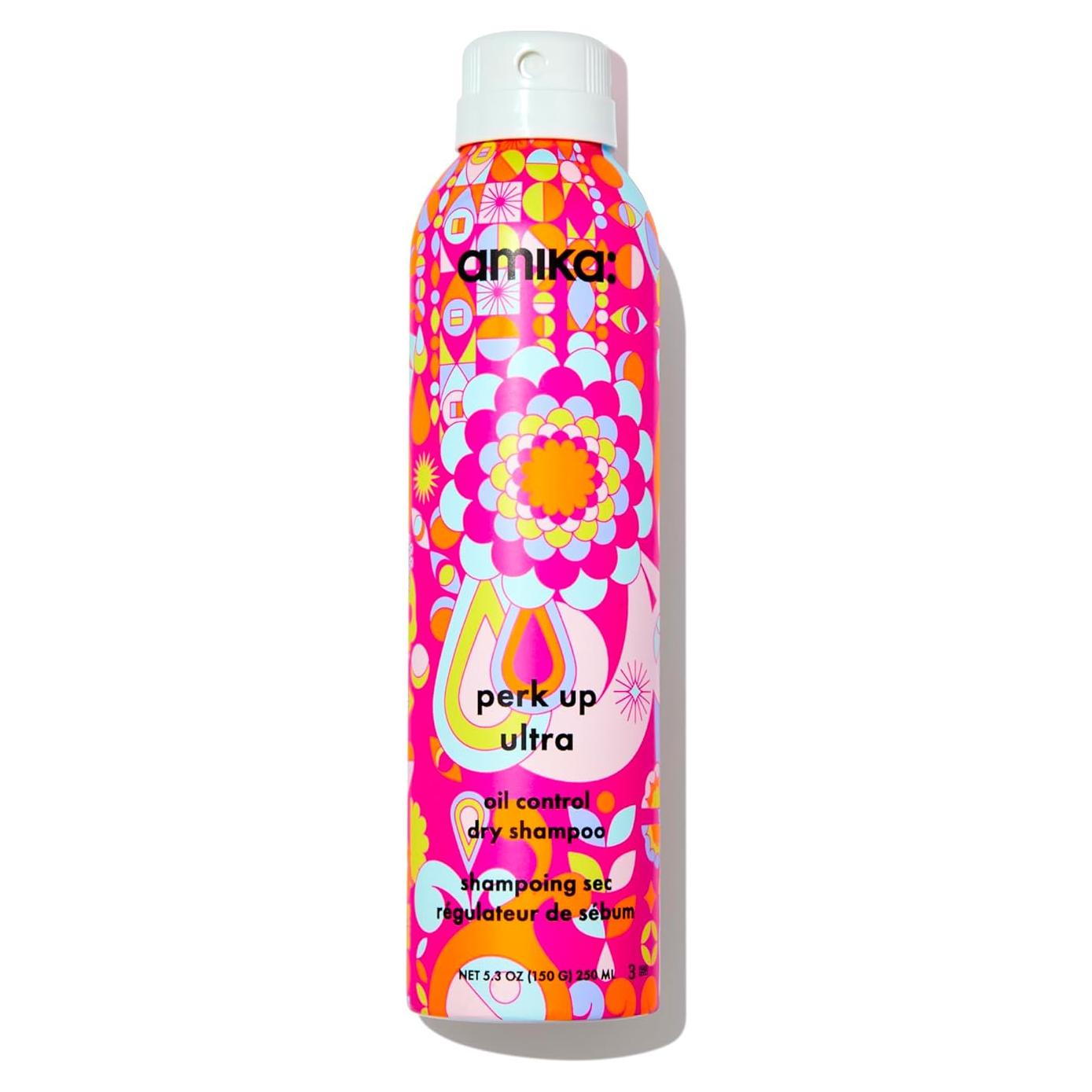 Champú Seco Amika Perk Up 150g Control de Aceite Vainilla Ámbar