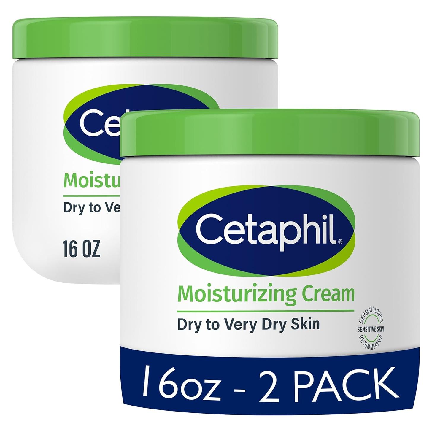 Crema Hidratante Cetaphil 2 Paquetes 16 oz para Piel Seca
