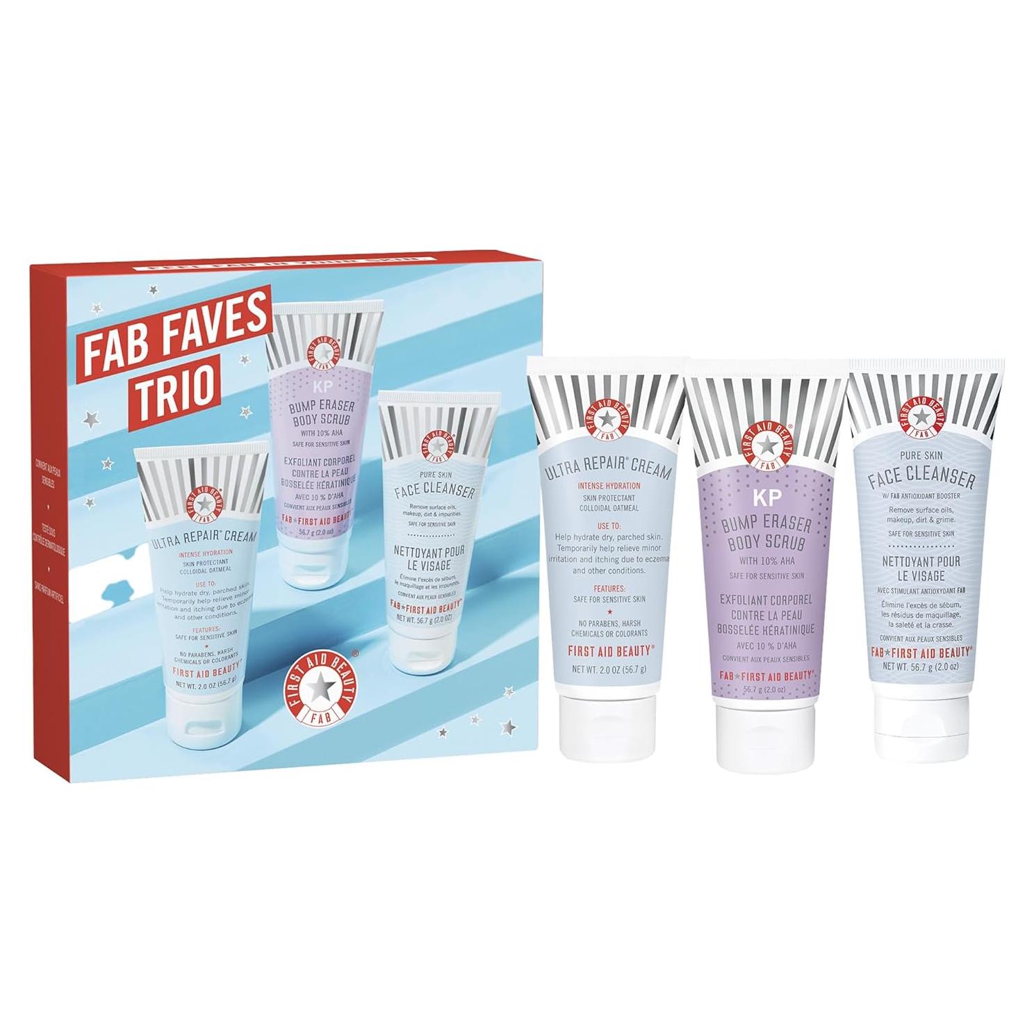 Kit de Cuidado Piel Seca First Aid Beauty - 3 Piezas Viaje