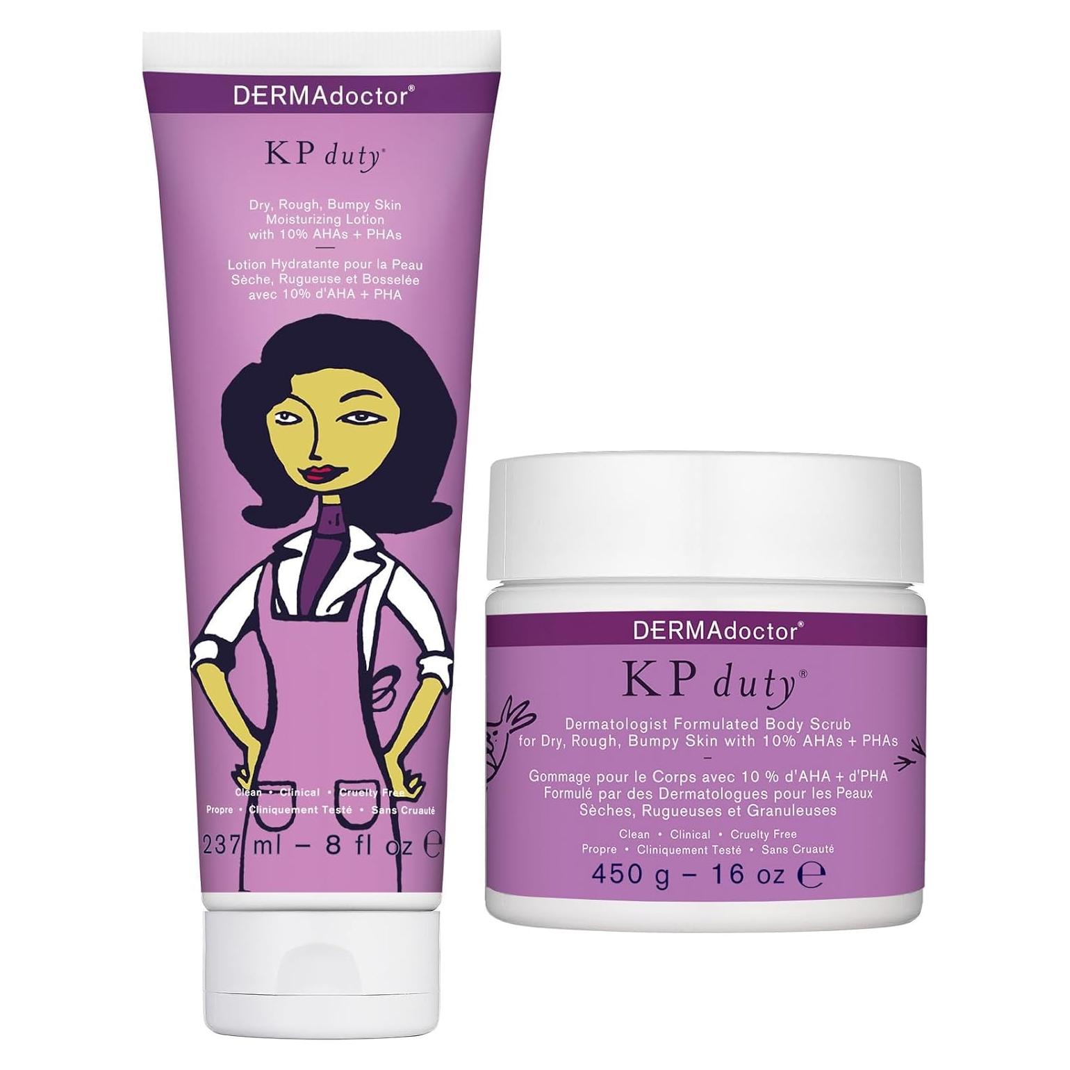 Kit Exfoliante y Loción DERMAdoctor KP Duty 226.8g y 453.6g