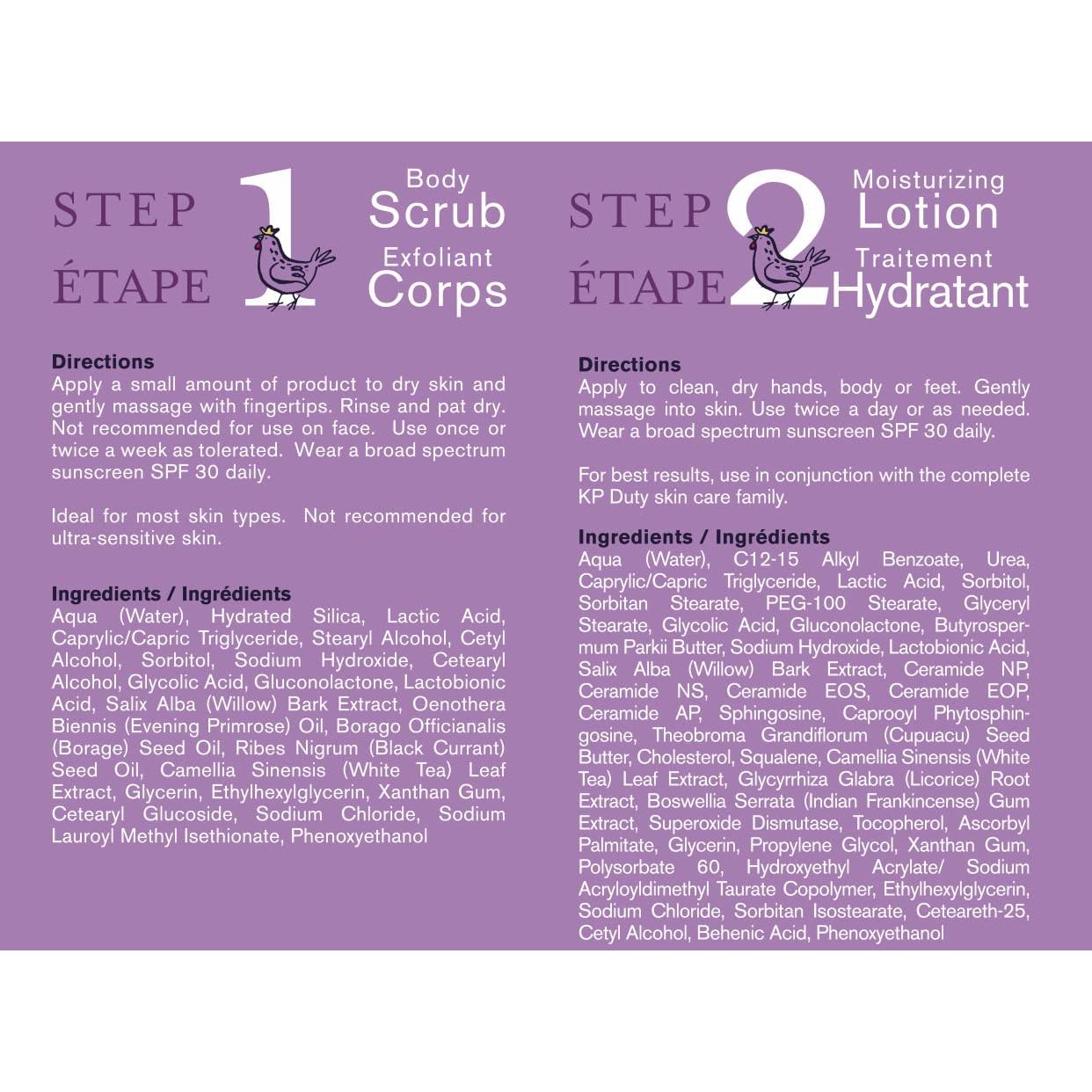 Kit Exfoliante y Loción DERMAdoctor KP Duty 226.8g y 453.6g