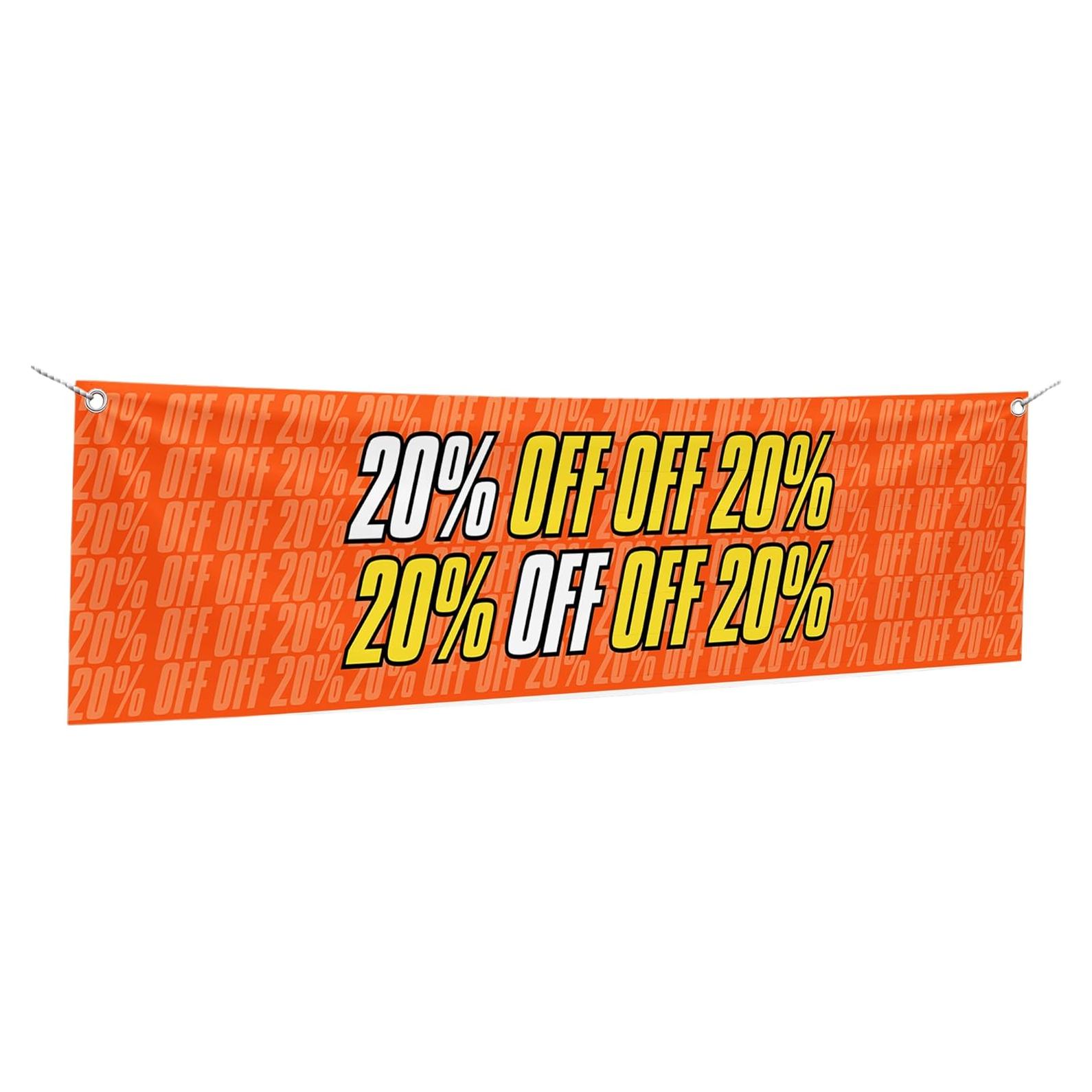 Banner de Poliéster Mavis Printing 1.22x0.30m 20% Descuento