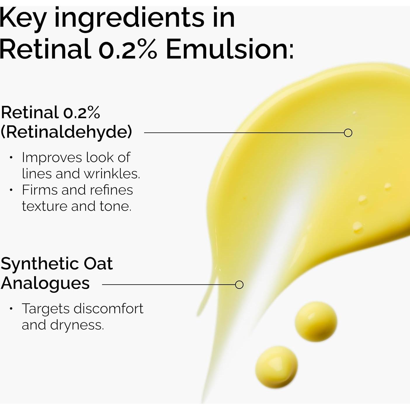 La Ordinaria Emulsión Retinal 0.2% 14.79 ml - Suero Antienvejecimiento