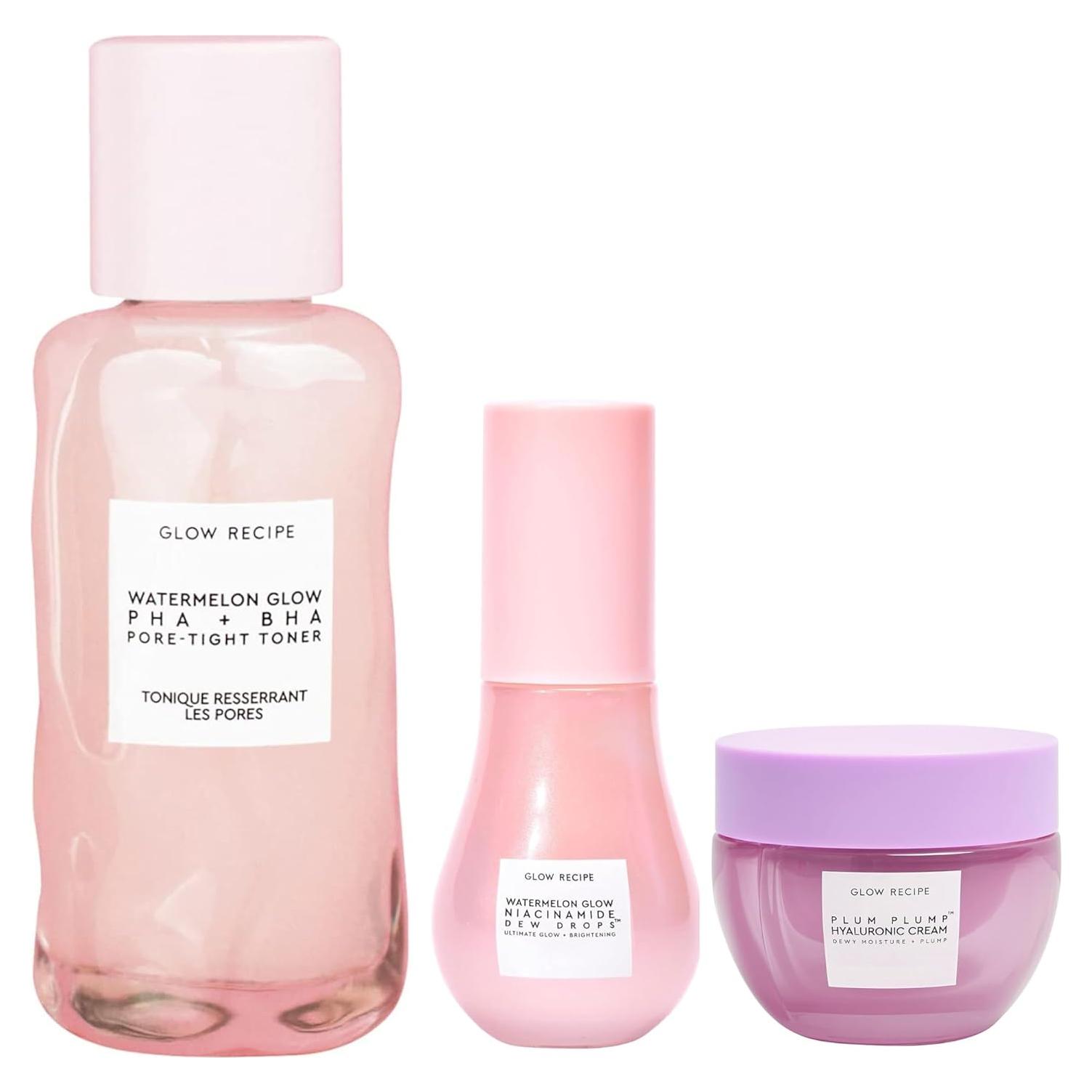 Set Mini Cuidado de Piel Glow Recipe: Suero, Tónico y Crema