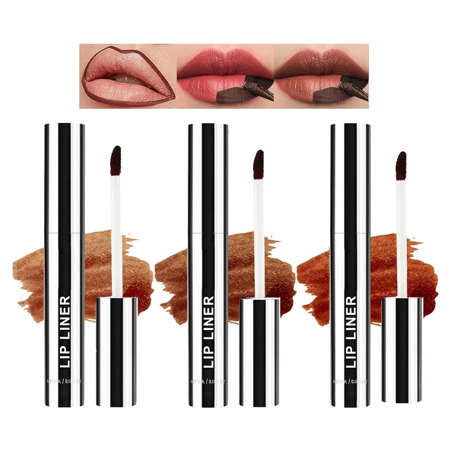 Juego de Lápiz Labial Despegable Bekoeen - 3 Piezas Mate