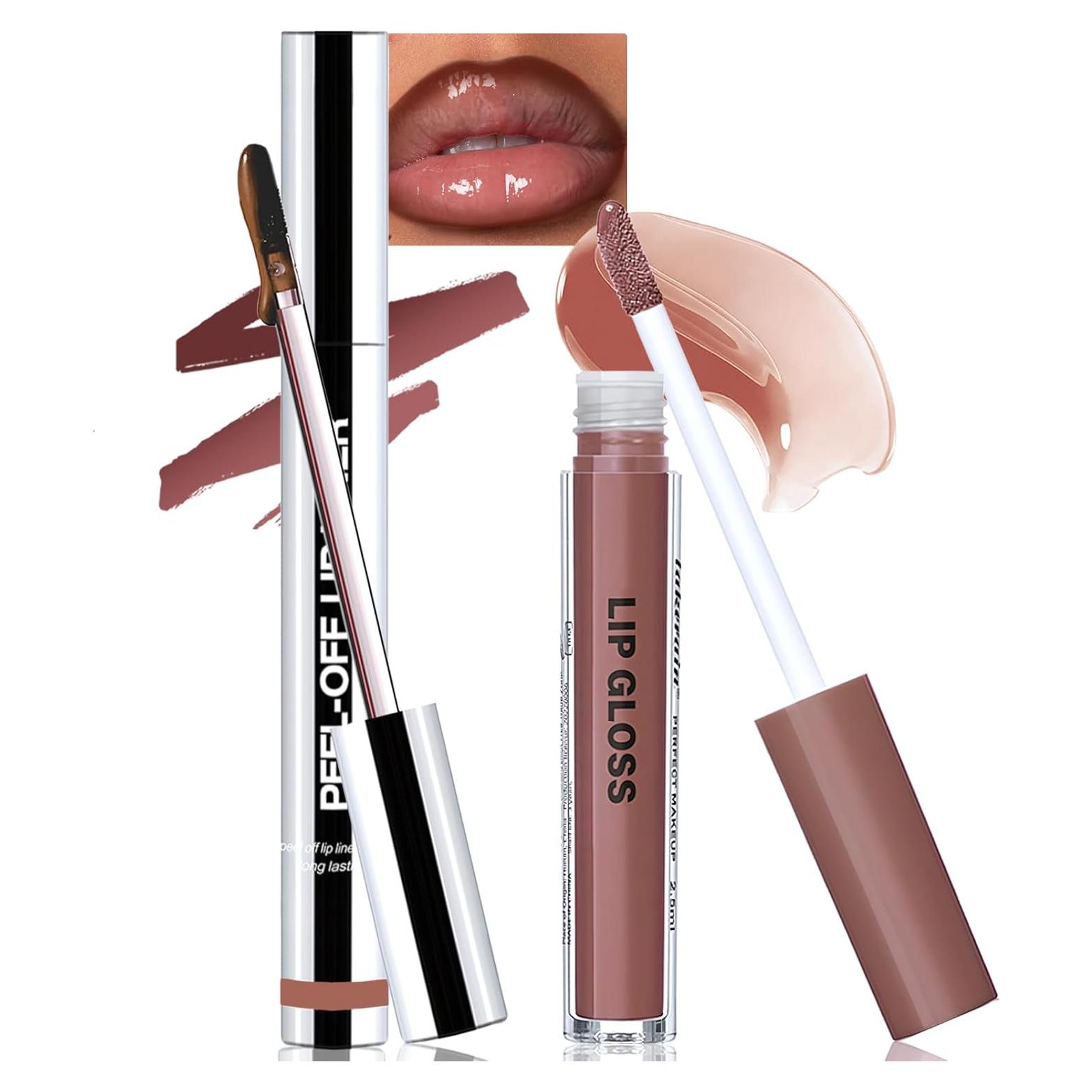 Tinte de Labios Peel Off Wugbc - Set 2 Mauve Neutro