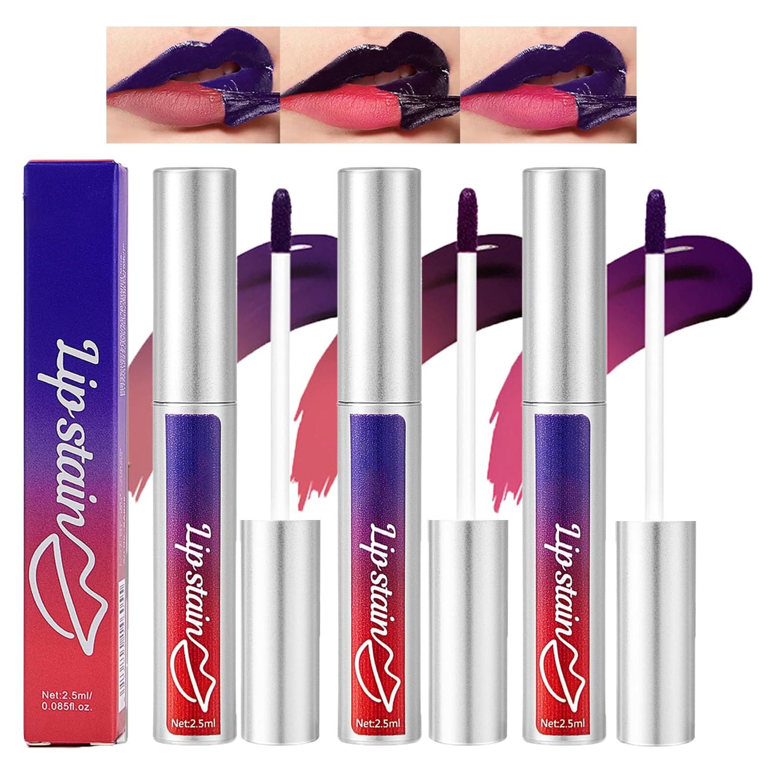 Set de Tatuaje Labial Peel Off Dulele 3PCS - Tinte Matte Rosa