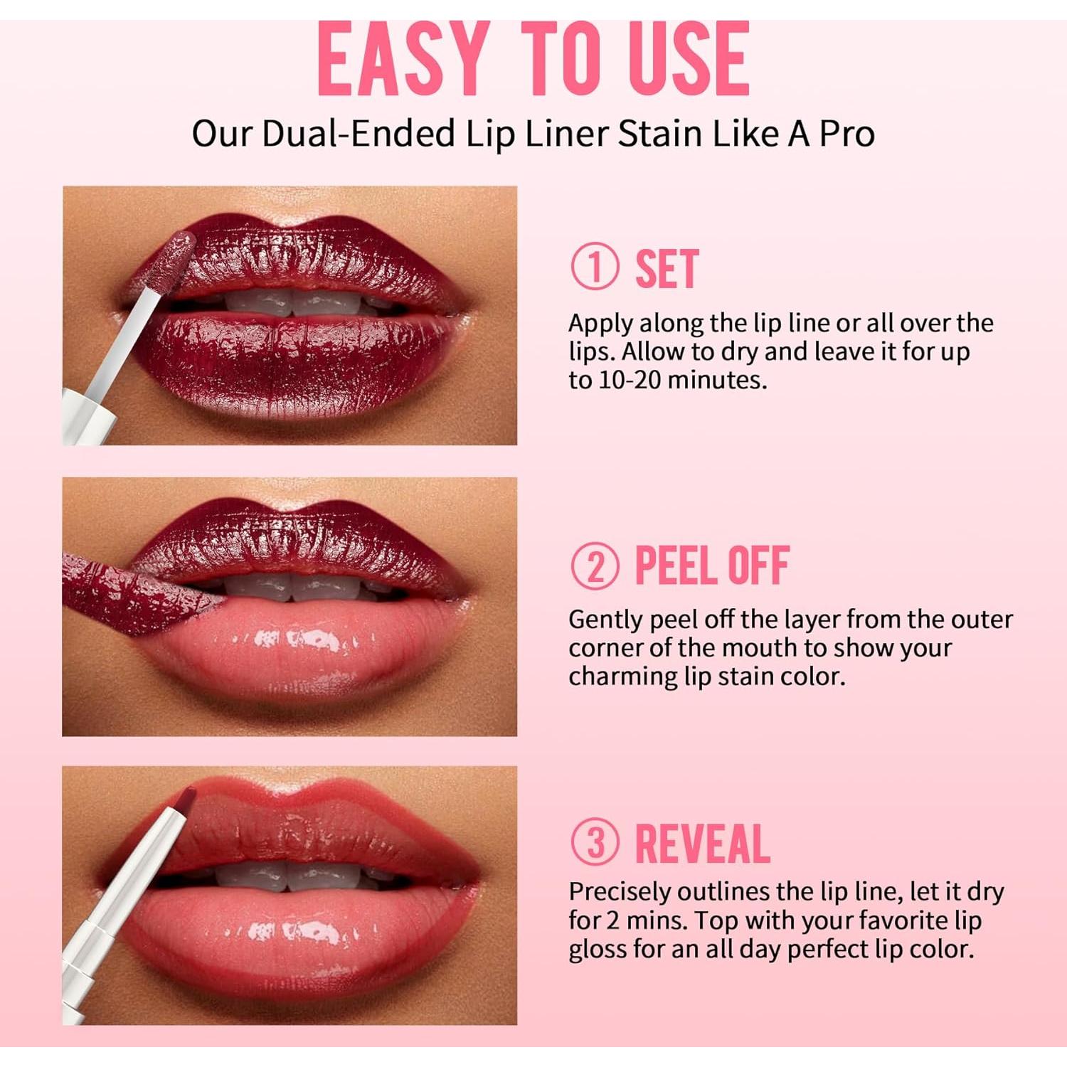 Tinte de Labios iMethod Rosa Nude 2-en-1 Larga Duración