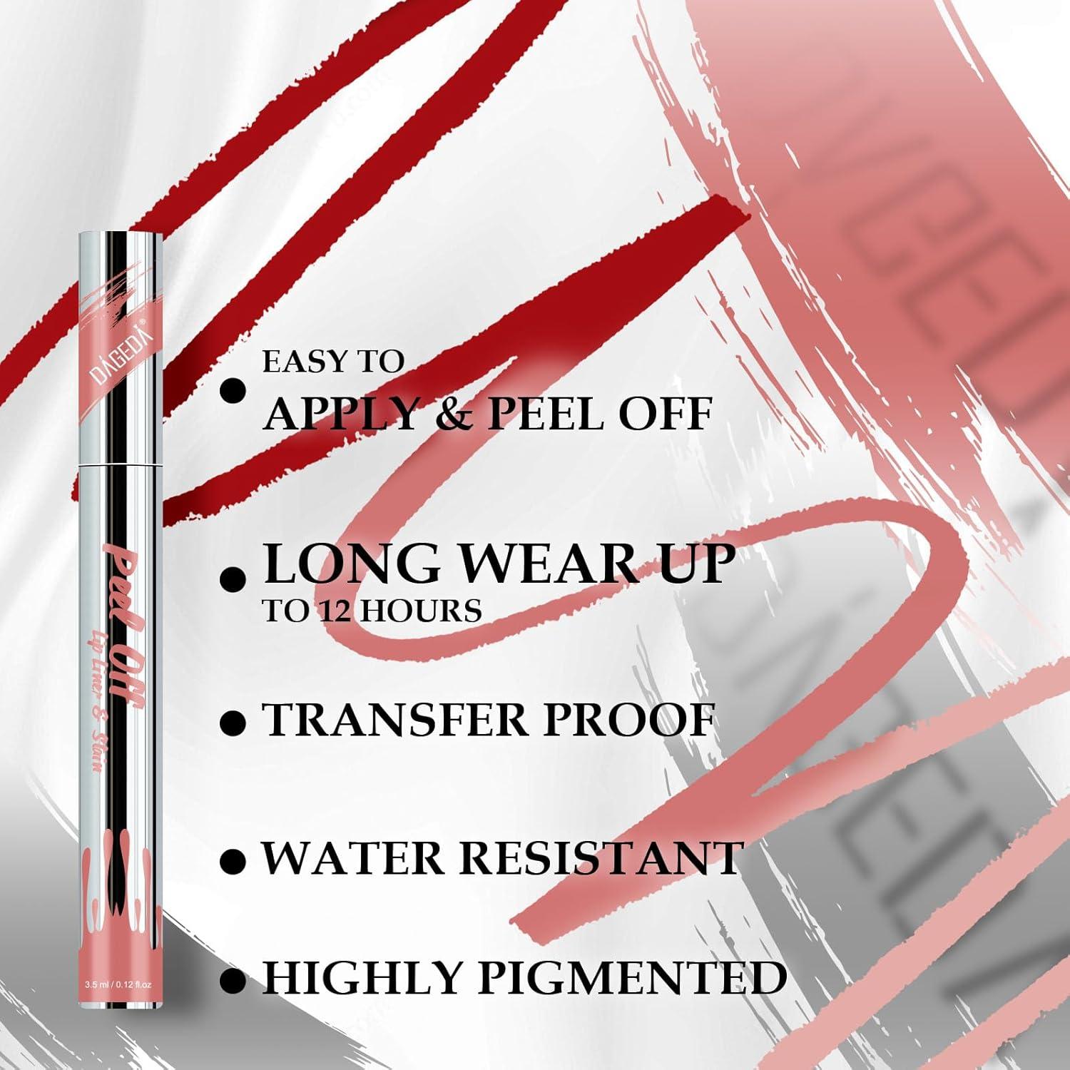 Set de Tinte Labial Despegable DAGEDA 4 Colores Mate 3.5ml