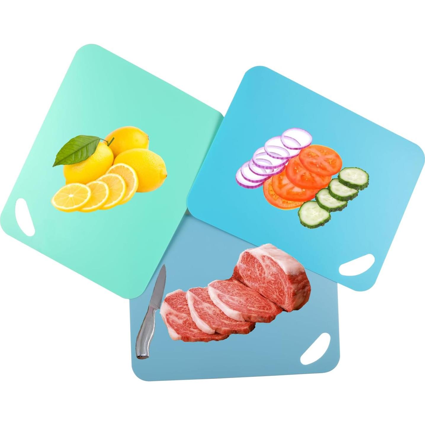 Set de 3 Tablas de Cortar Flexibles CARROLLAR 29.2x22.9 cm