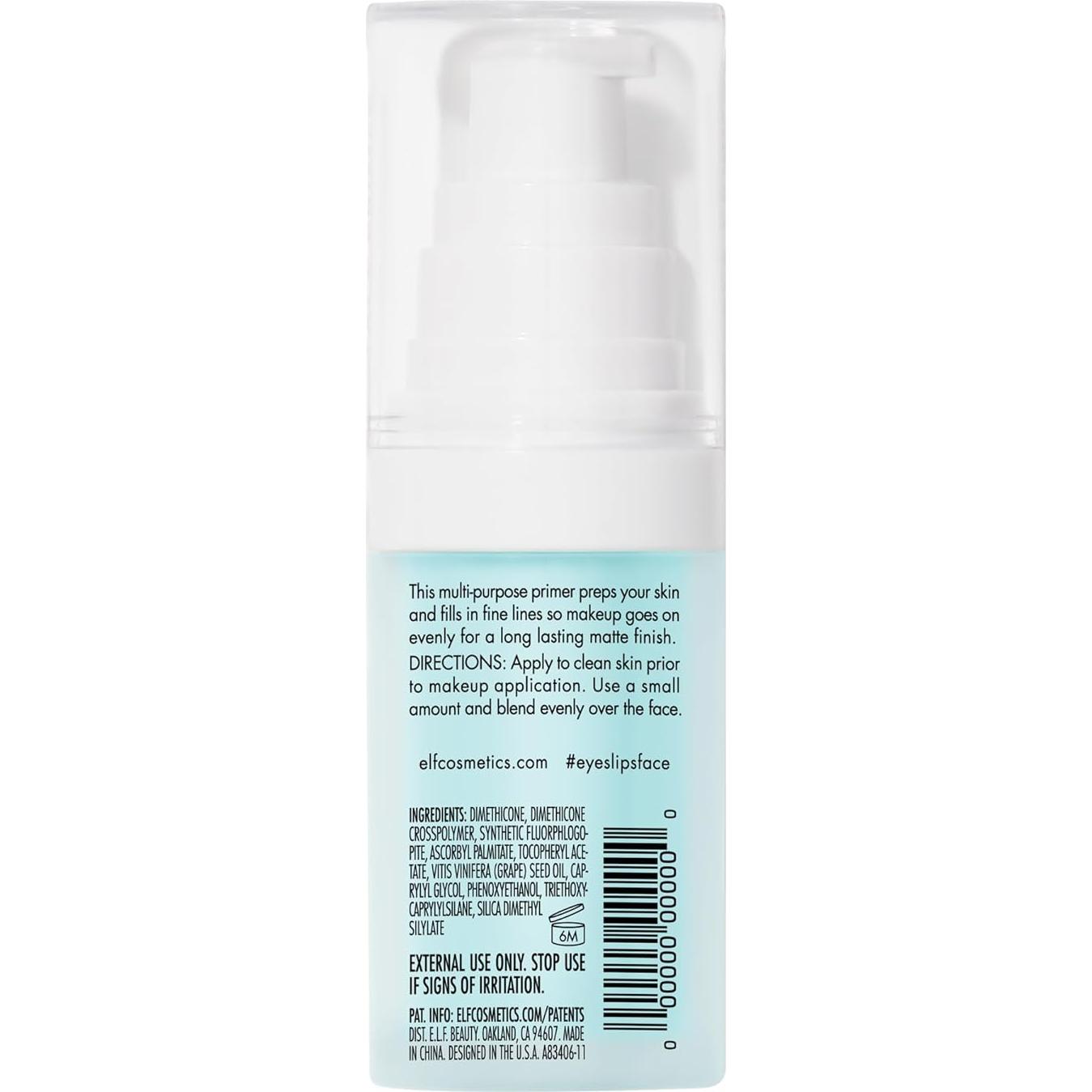 e.l.f. Primer Hidratante para el Rostro 13.34g - Maquillaje Larga Duración