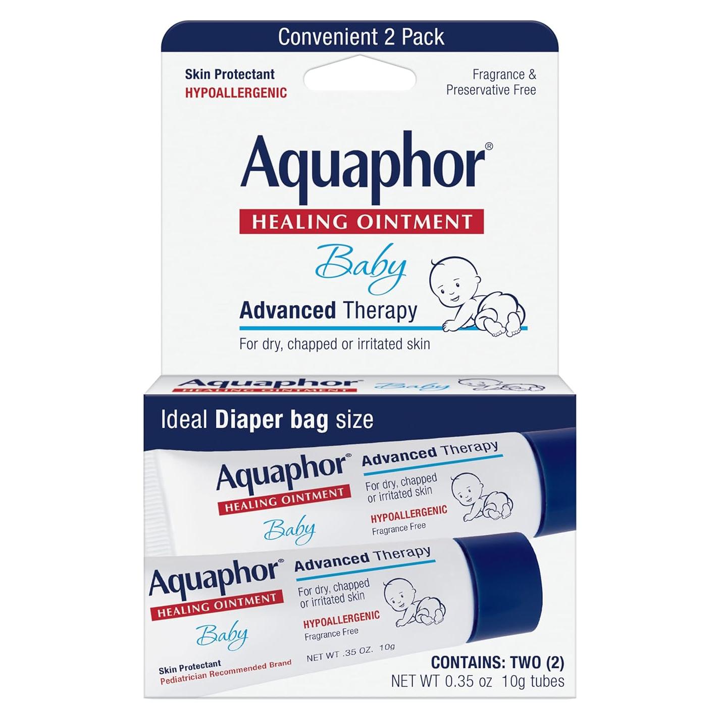 Ungüento Sanador Aquaphor para Bebés 2 Tubos de 10 g