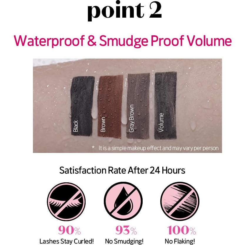 ETUDE Curl Fix Mascara SET #4 Volumen 24H - Maquillaje Coreano