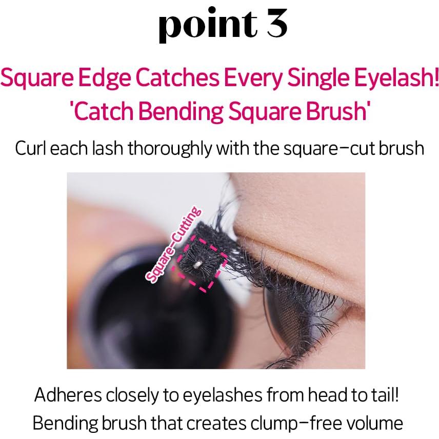 ETUDE Curl Fix Mascara SET #4 Volumen 24H - Maquillaje Coreano