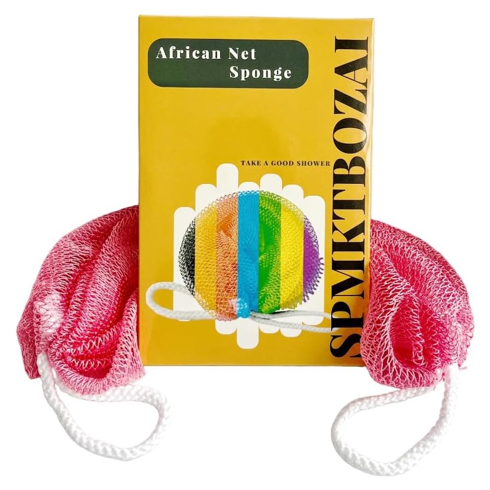 Esponja Exfoliante Africana SPMKTBOZAI Rosa 302 cm