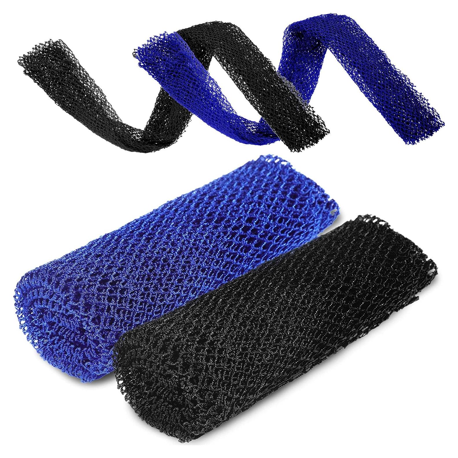 Esponjas de Baño Exfoliantes Patelai 2 Piezas Azul Negro