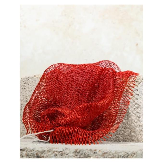 Esponja de Red Exfoliante Africana Omas Cosmetics - Rojo