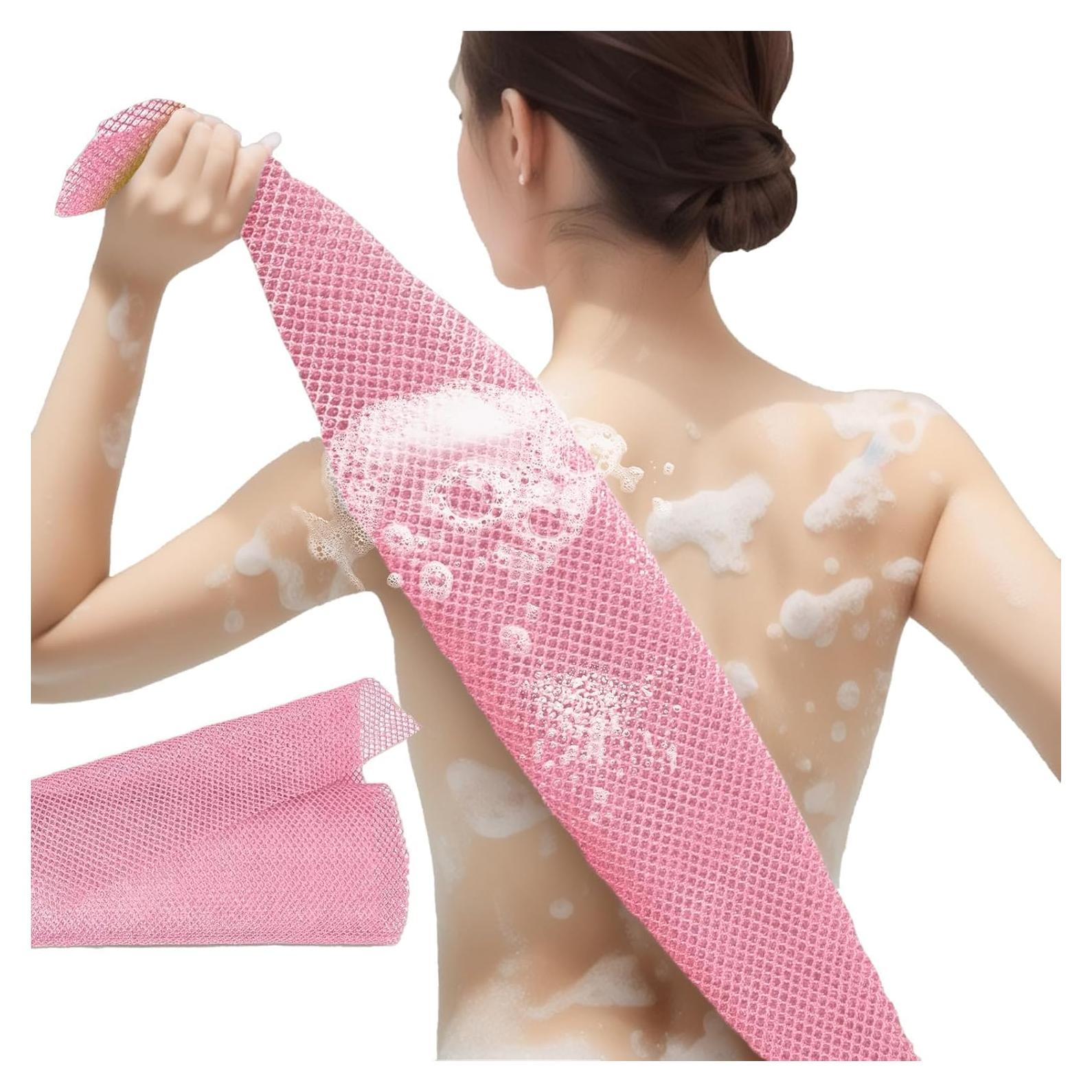 Esponja de Baño Exfoliante Africana Cmetta Rosa 76.2x30.5cm