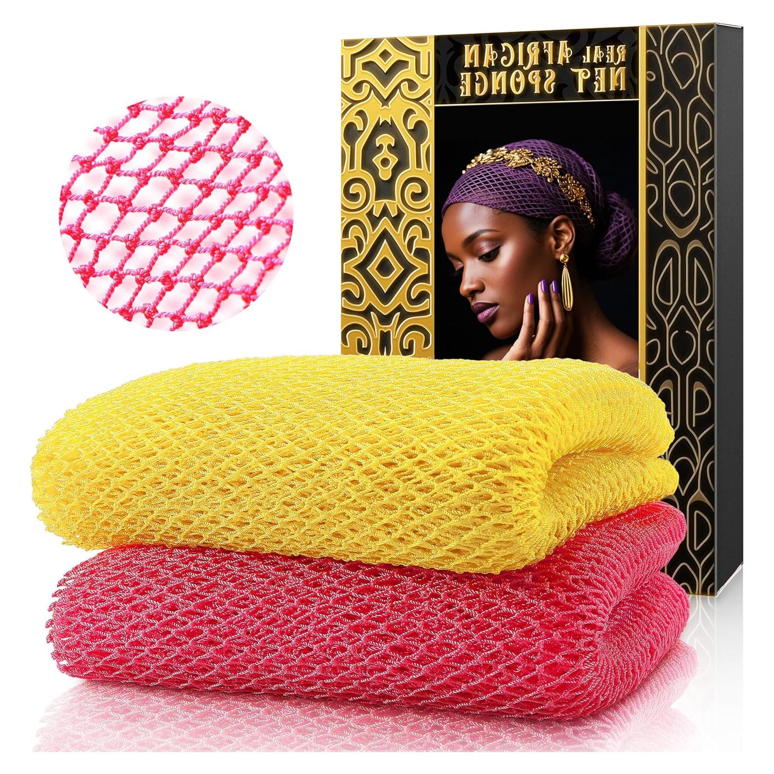 Esponjas de Red Africana ACLMFUP - 2 Piezas Exfoliantes