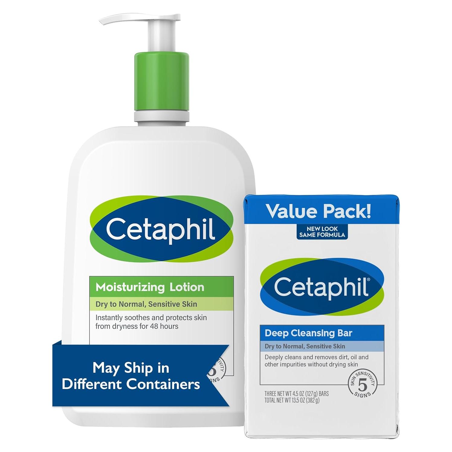 Barra de Limpieza Profunda y Loción Hidratante Cetaphil 591ml