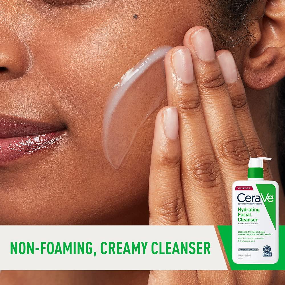 Set CeraVe Limpiador Hidratante 532g + Suero Ácido Hialurónico 30g